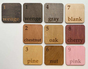 Wooden QR Code Table Sign with Number Customization - Image 2