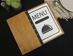 Elegant Wooden Restaurant Menu Cover - Image 4