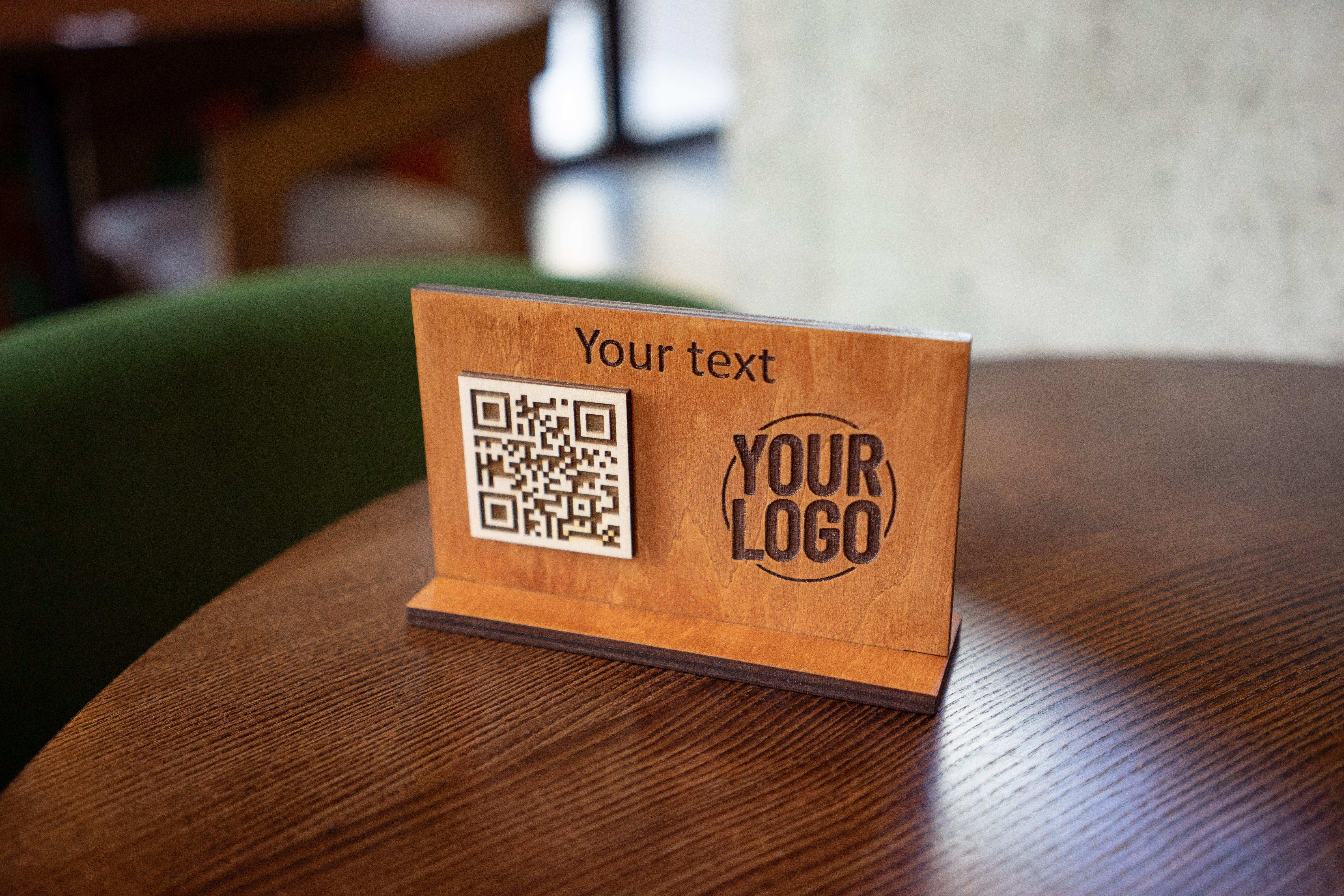 Custom Wooden QR Code Sign - Image 6