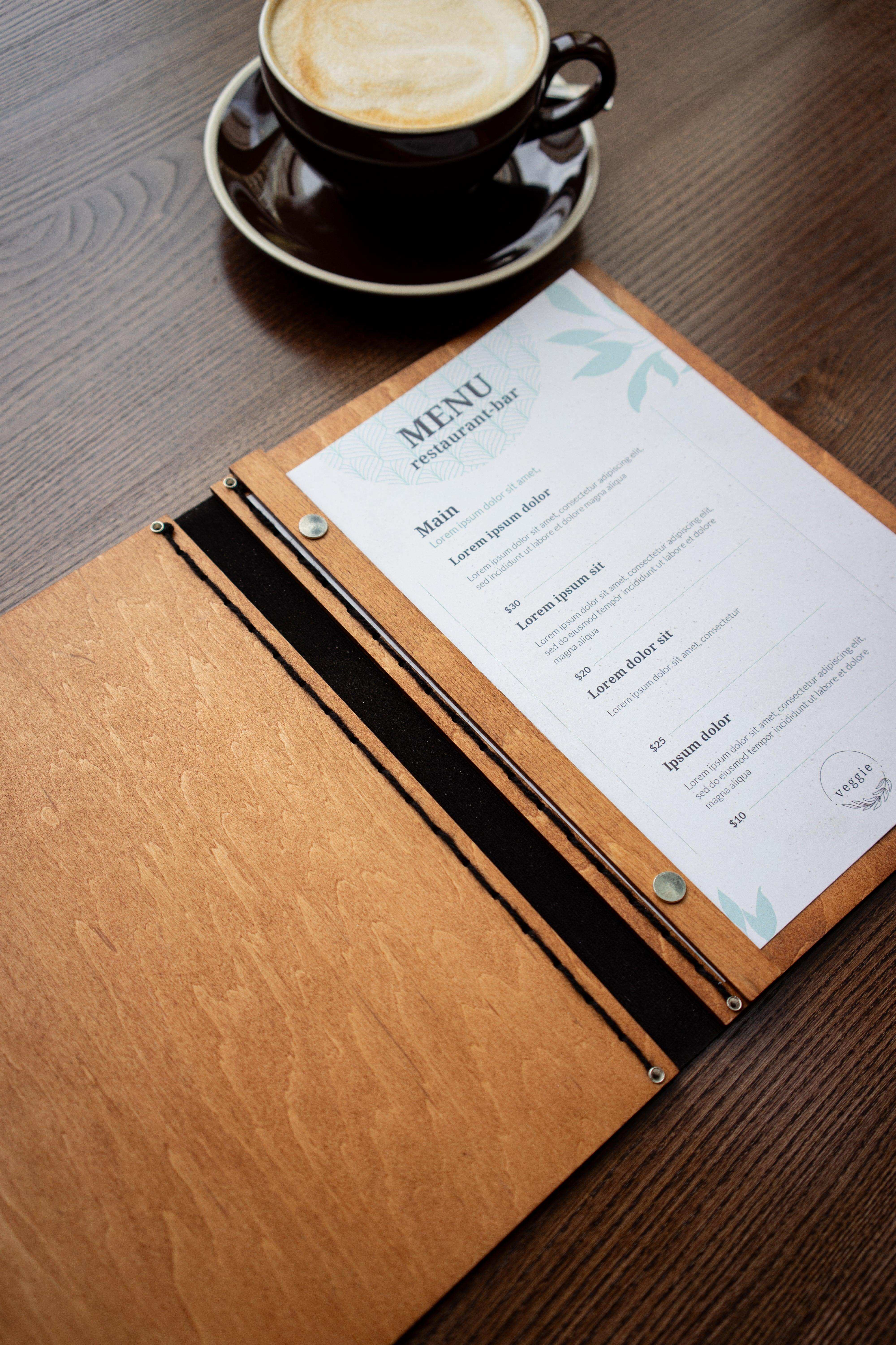 Classic Wooden Menu Cover for Restaurants, Video - Image 2