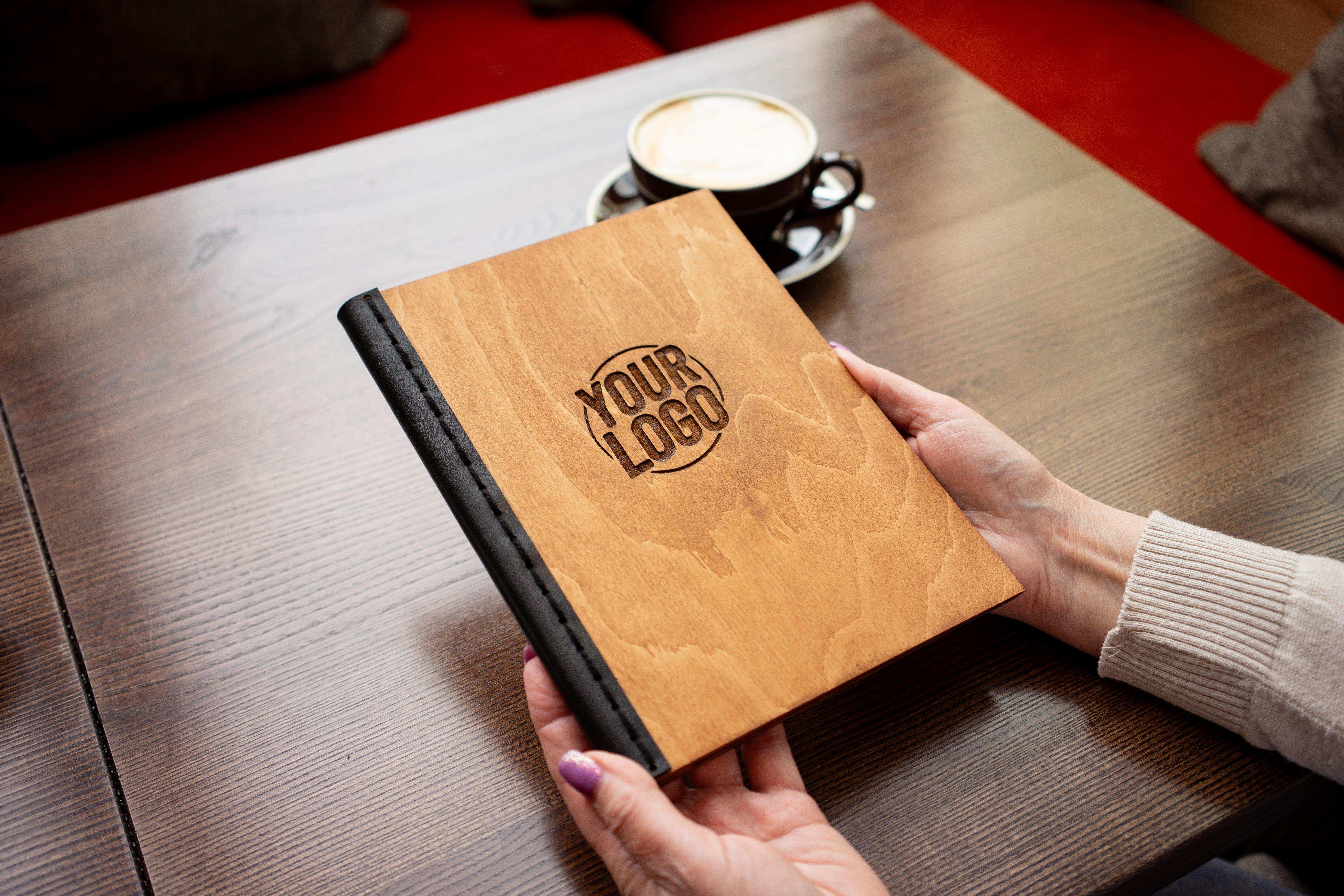 Classic Wooden Menu Cover for Restaurants, Video - Image 5