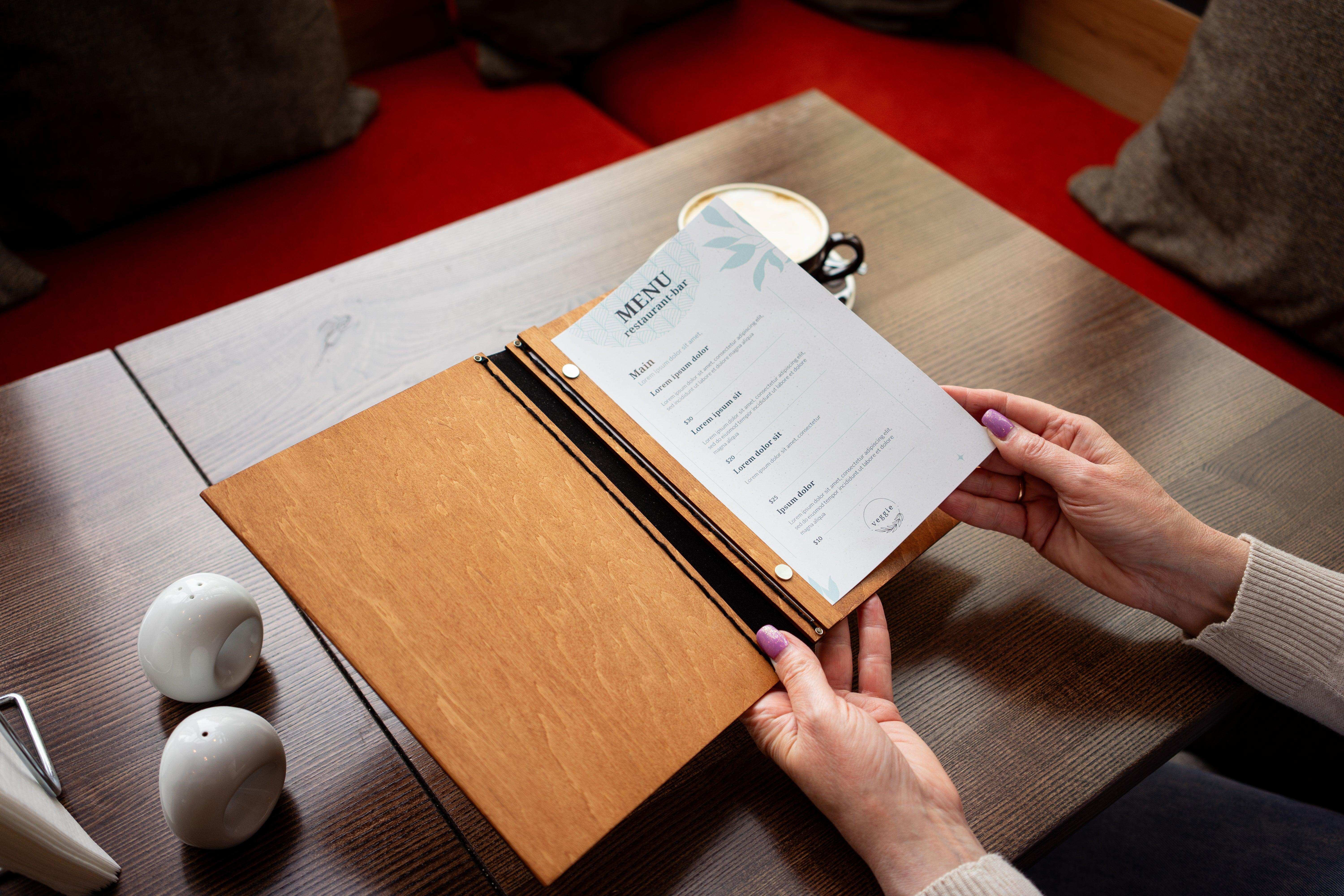 Classic Wooden Menu Cover for Restaurants - Image 6