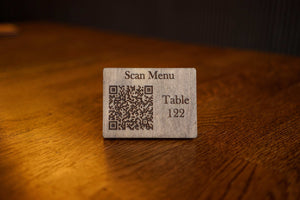 Custom Wooden QR Code Sign with Table Number, Video - Image 3