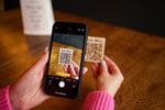 Touchless Wooden QR Code Menu Sign with Custom Text - Image 3