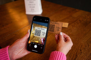 Wooden QR Code Table Sign with Number Customization, Video - Image 3