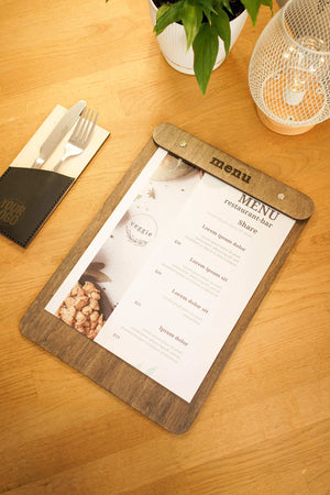 Custom Wooden Menu Board - Image 1