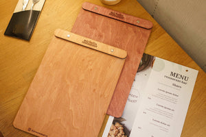 Custom Wooden Menu with Free Engraving, Video - Image 1