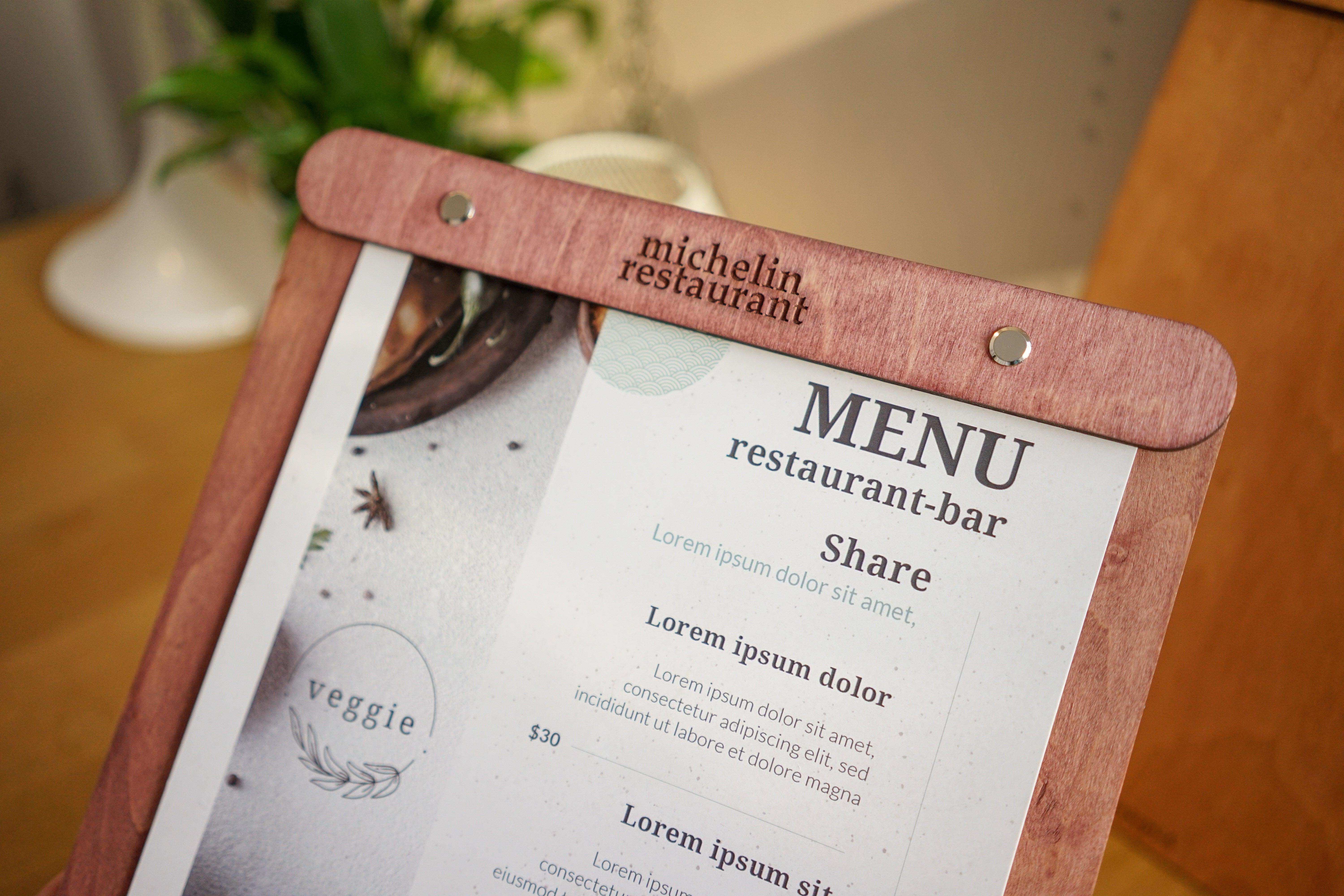 Custom Wooden Menu with Free Engraving, Video - Image 9