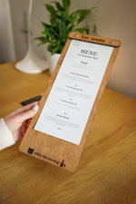 Wooden Bar Menu and Wine List Holder, Video - Image 1