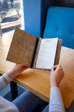 Customizable Wooden Restaurant Menu Holder - Image 5