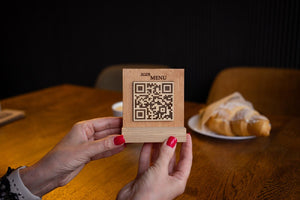 QR code menu, QR code menu sign, Wooden qr cod sign, Video, q-100 - Image 8