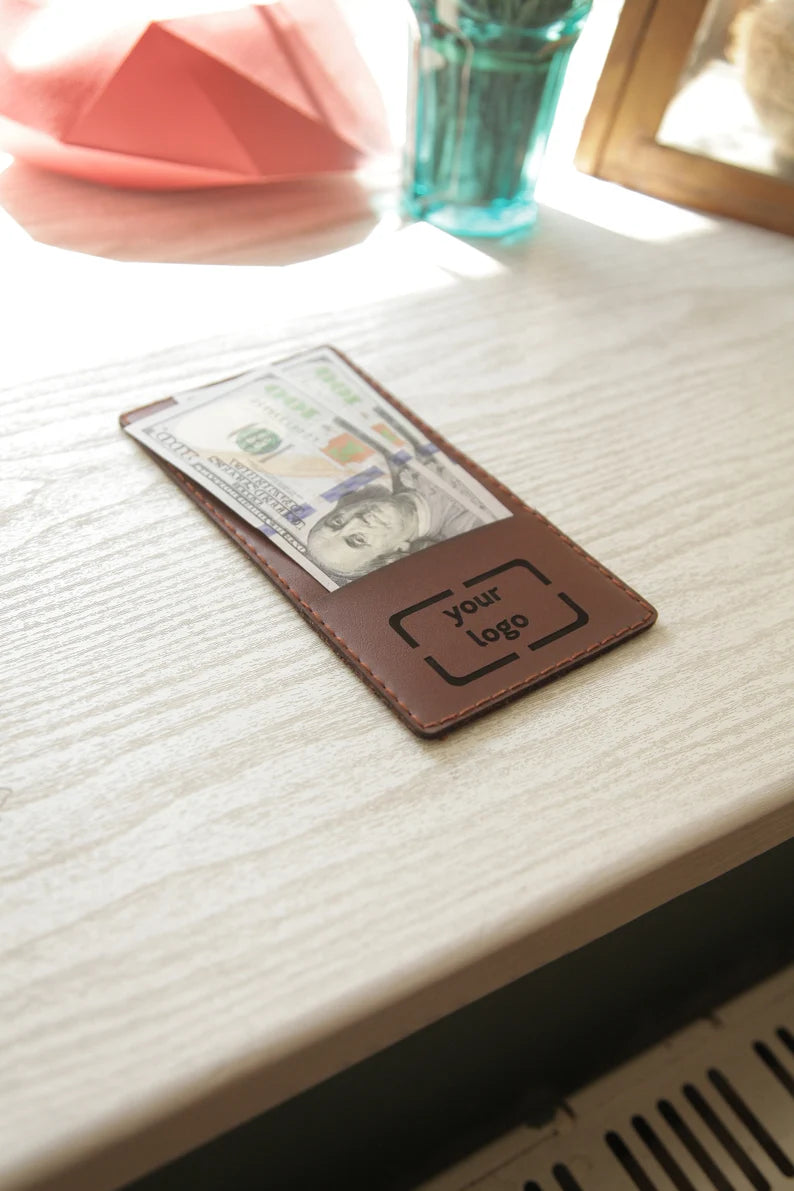 Check Holder, Eco Leather Check Presenter, FREE ENGRAVING - Image 3