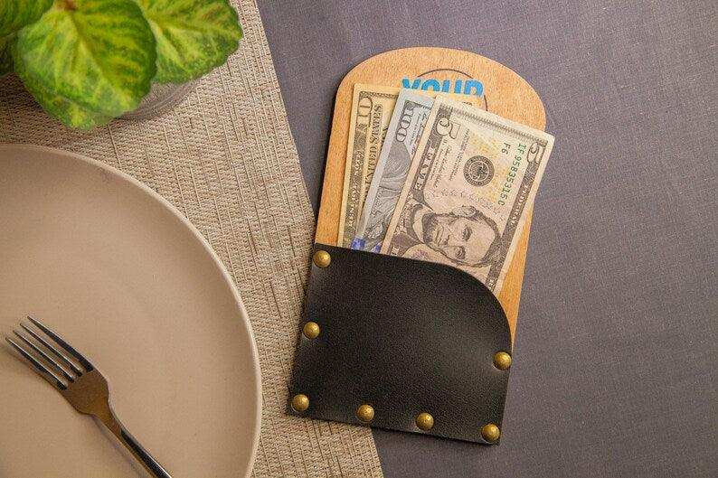 Customizable Restaurant Check Holder with Logo, Video - Image 1