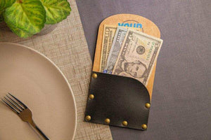 Customizable Restaurant Check Holder with Logo - Image 1