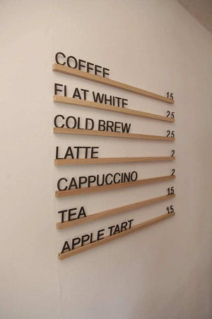 Changeable Wooden Wall Menu Rails, Video - Image 5