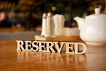 Reserved Table Sign - Custom Wooden Restaurant Decor with Free Engraving, Video - Image 3