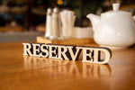 Reserved Table Sign - Custom Wooden Restaurant Decor with Free Engraving - Image 4