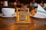 Wooden Hanging QR Code Menu Sign, Video - Image 5