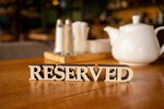 Reserved Table Sign - Custom Wooden Restaurant Decor with Free Engraving, Video - Image 6