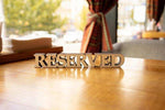 Reserved Table Sign - Custom Wooden Restaurant Decor with Free Engraving, Video - Image 7