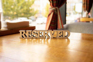 Reserved Table Sign - Custom Wooden Restaurant Decor with Free Engraving - Image 7