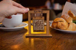 Wooden Hanging QR Code Menu Sign, Video - Image 4