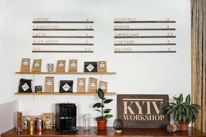 Wooden Coffee Shop Wall Menu Board - Image 8