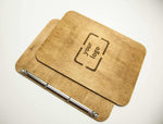 Vintage Menu Folder with Free Personalization and Brass Hinges, Video - Image 5