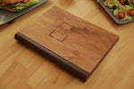 Engraved Menu Cover with Free Engraving and Dark Finish - Image 5