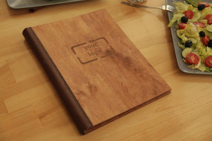 Engraved Menu Cover with Free Engraving and Dark Finish - Image 9