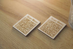 Elegant Wooden QR Code Menu Sign - Image 5