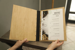 Wooden Menu, Menu, Menu Cover, Restaurant Menu Cover - Image 4