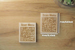 Elegant Wooden QR Code Menu Sign, Video - Image 3