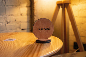 Personalized Wooden Reserved Table Sign - Image 4