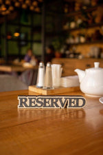 Custom Wooden Reserved Sign for Cafes and Hotels - Image 4