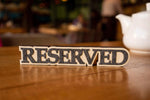 Custom Wooden Reserved Sign for Cafes and Hotels - Image 3