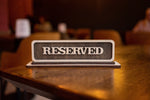 Custom Reserved Table Sign, Reserved Seat Sign, Table Sign, Reception Decor, Reserved Sign, Reserved for family, Reserved event table decor
