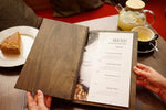 Engraved Wooden Menu Holder with Custom Options for Restaurants, Video - Image 6