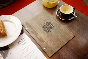 Engraved Wooden Menu Holder with Custom Options for Restaurants - Image 8