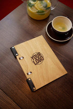 Custom Wooden Presentation Binder Menu for Restaurants - Image 1