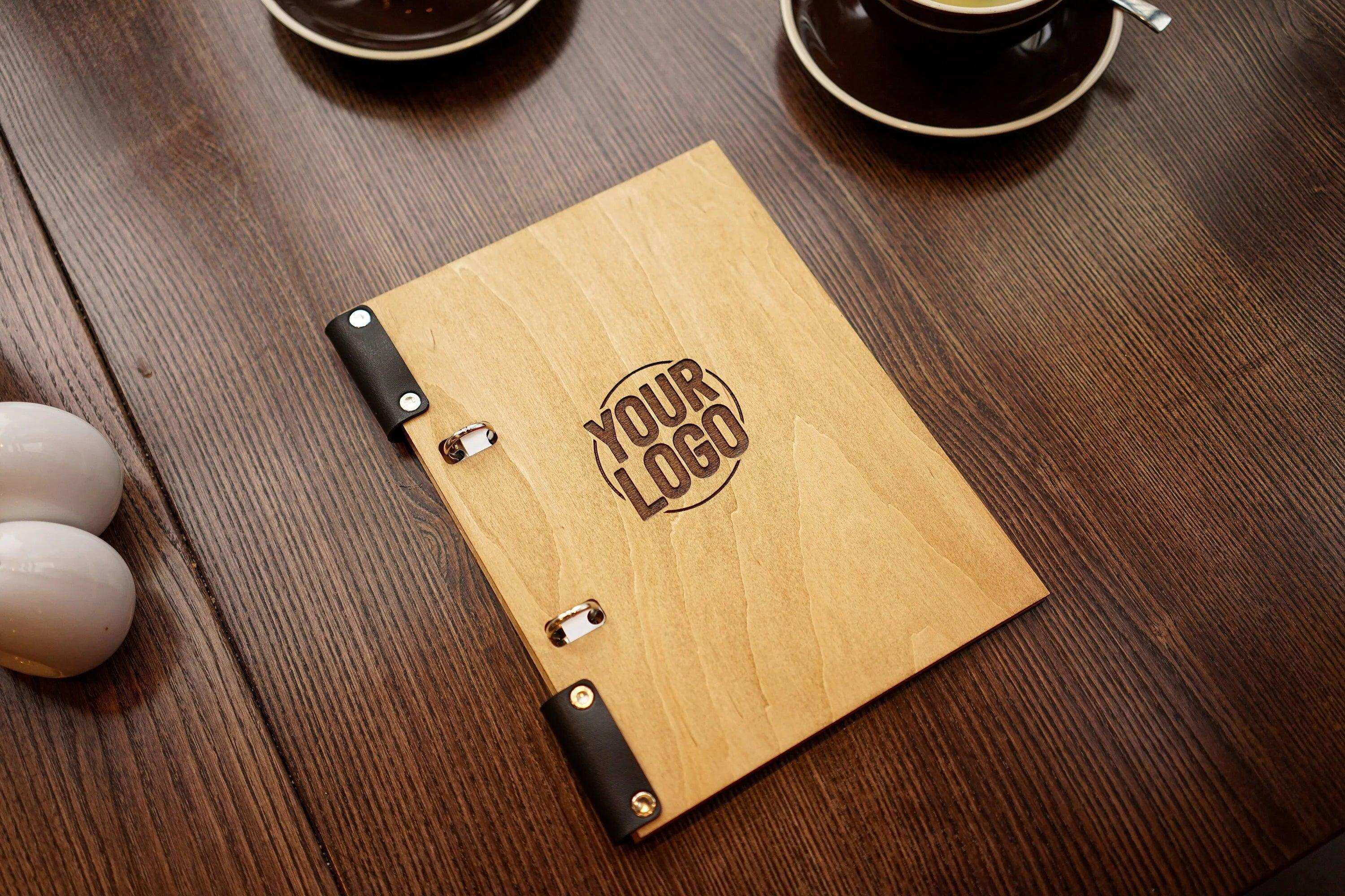 Custom Wooden Presentation Binder Menu for Restaurants - Image 7