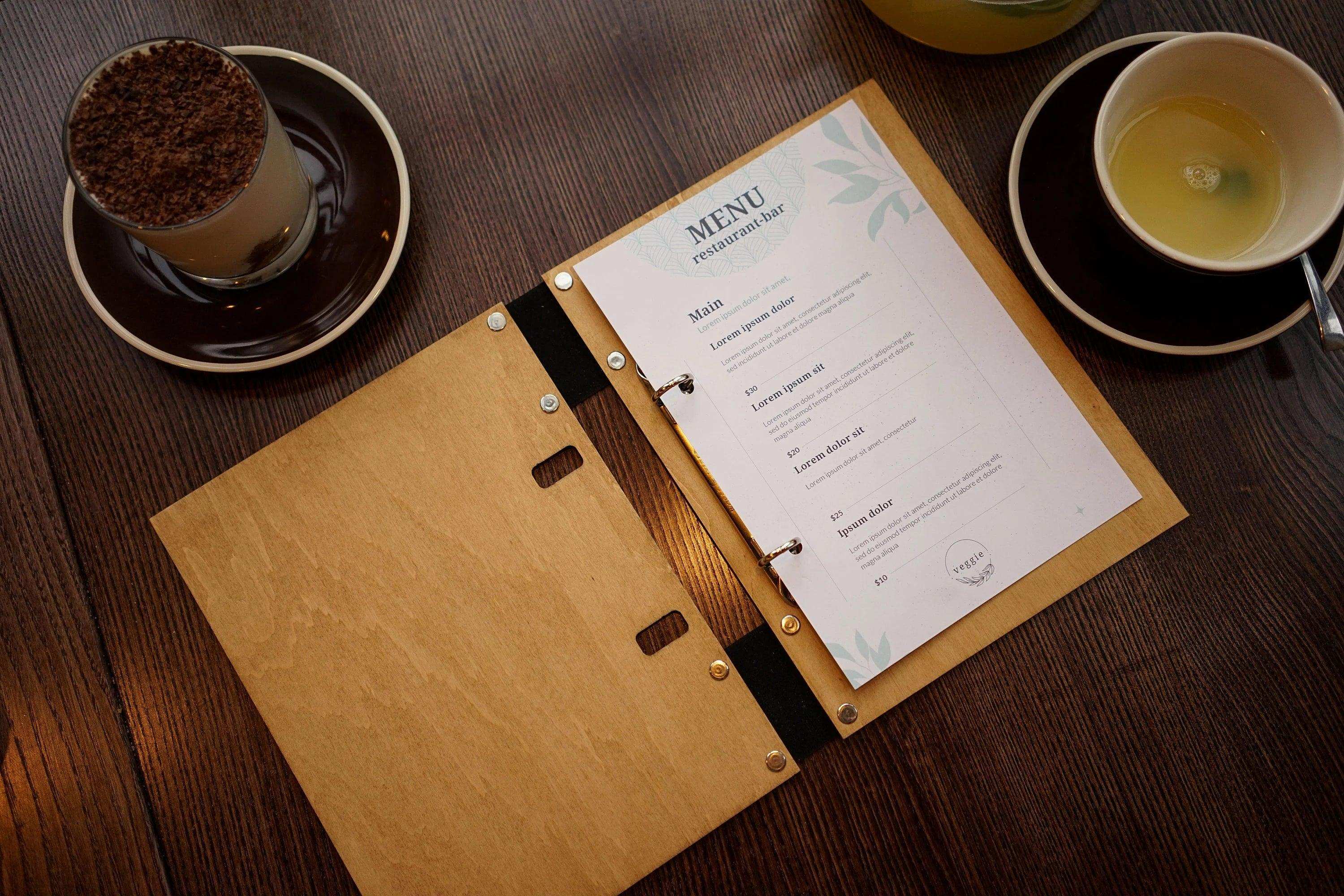 Custom Wooden Presentation Binder Menu for Restaurants, Video - Image 8