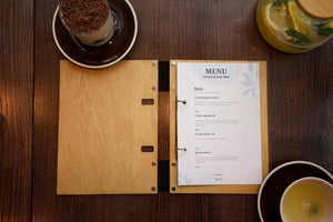 Custom Wooden Presentation Binder Menu for Restaurants - Image 4