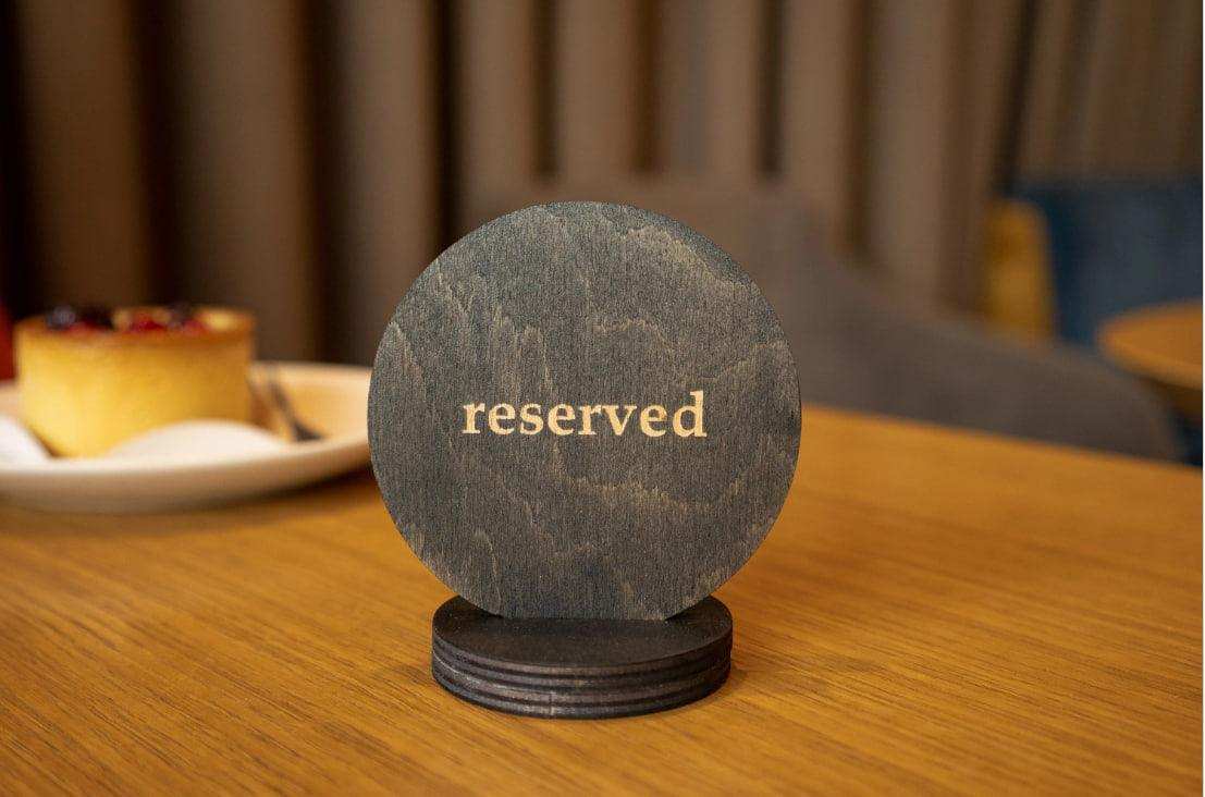 Personalized Wooden Reserved Table Sign - Image 5