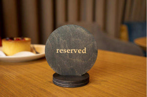 Personalized Wooden Reserved Table Sign - Image 5