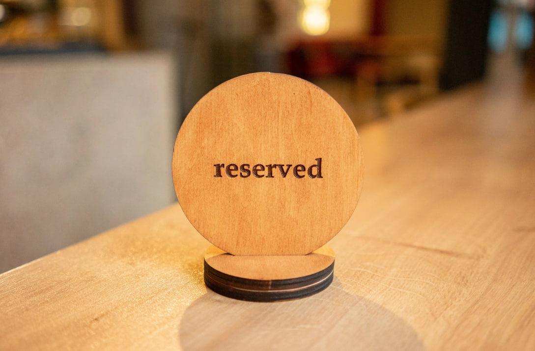 Personalized Wooden Reserved Table Sign - Image 6