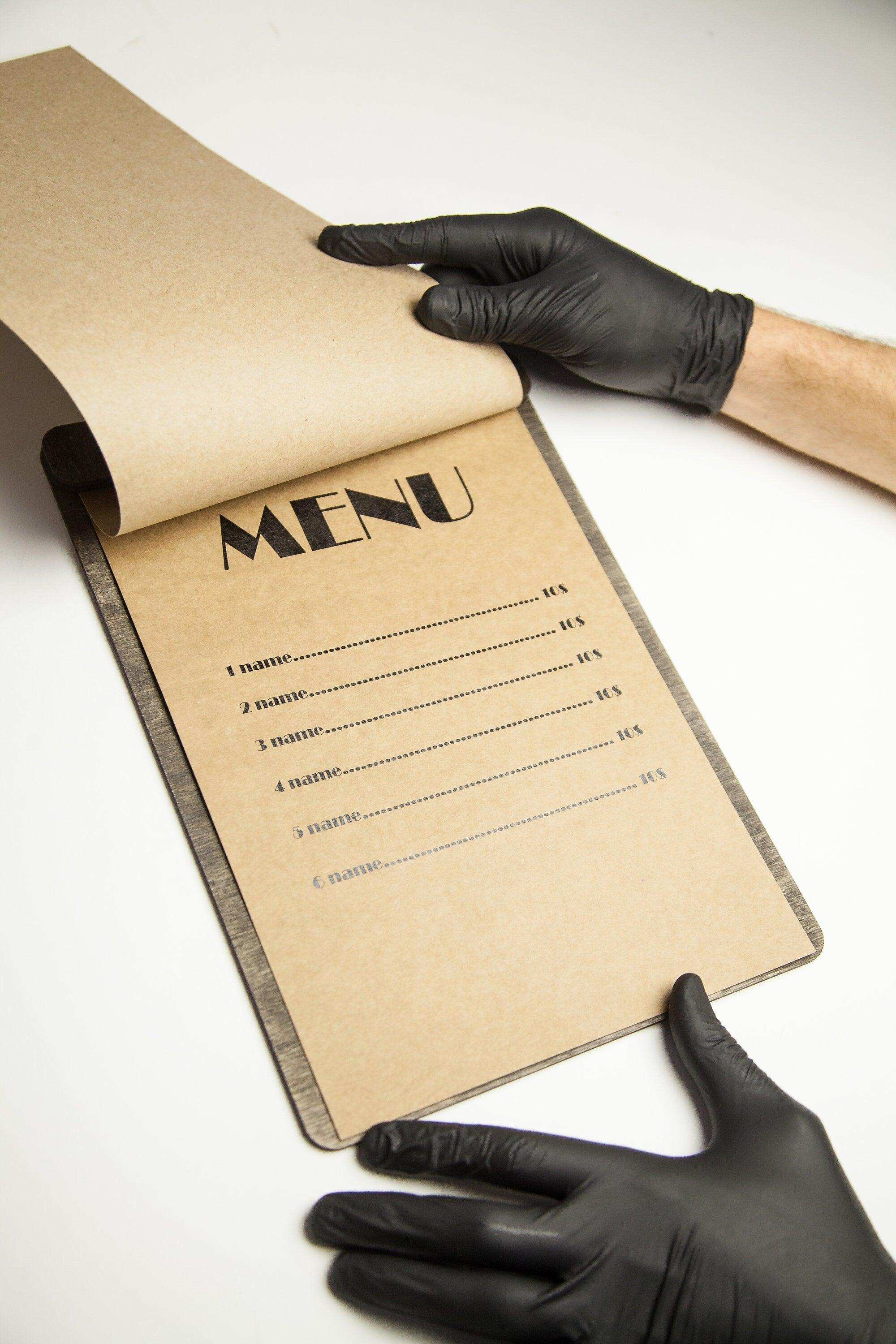 Handcrafted Wooden Menu Cover, Video - Image 4