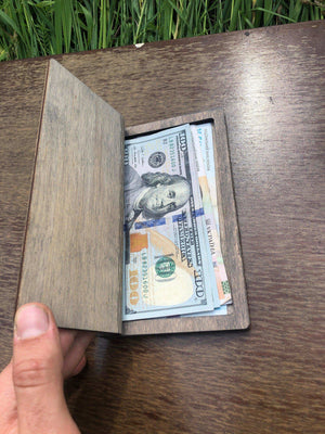 Customized Wooden Bill Holder with Free Engraving, Video - Image 1