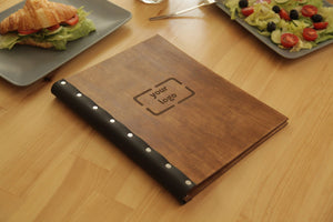 Wooden Restaurant Menu Cover, Video - Image 1