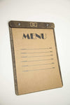 Handcrafted Wooden Menu Cover